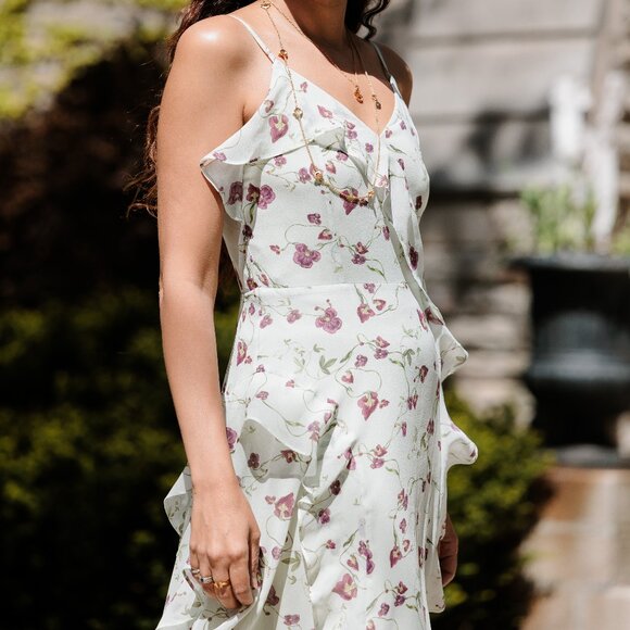 RW&CO Sleeveless Midi Cocktail Dress with Ruffles - Picture 6 of 14